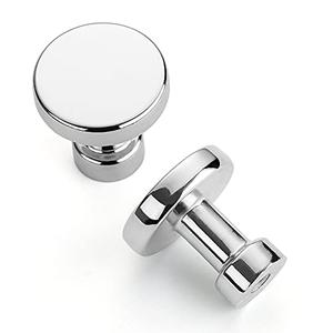 Asidrama 7 Pack 1-1/4 inch Polished Chrome Kitchen Cabinet Knobs Dresser Knobs Drawer Knobs Cabinet Hardware Zinc Knobs for Dresser Drawers