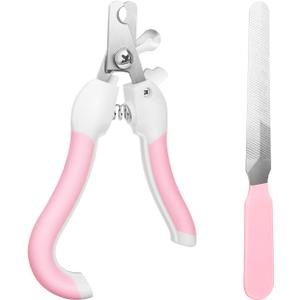 YT Direct Dogs & Cats Pets Nail Clippers and Trimmers with Safety Guard to Avoid Overcutting, Stainless Steel Claws Grooming Tool Kit for Small and Medium Animals, One Nail File Included
