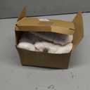 4 Pcs Christmas Plush Stockings 18 Inch Large Snow White Faux Fur Xmas Stocking with 4 Styles Textured Patterns Holiday Classic Hanging Ornaments Socks for Xmas Home Party Fireplace Decor