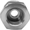 Beduan Stainless Water Line Adapter 3/8 Female to 1/2 G Male Reducer Hose Pipe Adapter Compression Fitting Kitchen Bathroom Faucet Supply Hose Stop Valve Pipe Connector with Flat inside (Pack of 2)