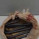 2 Tier Wood Plant Stand Indoor, Small Round Flower Pot Stand, 19.6" Tall Single Plant Holder for Living Room, Balcony, Rustic Brown End Side Table