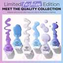 2 x modelones Nail Polish Set, 6 Colors 2025 Baby Blue Purple Nail Polish Set Shimmer Glitter Sliver Fast Drying Mini Nail Lacquer Kit Finger Manicure DIY Nail Art Home Salon Gift for Women Girl