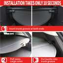 Marretoo for Genesis GV70 Cargo Cover 2022 2023 2024 2025 2026 for Genesis GV70 Accessories Black Retractable Trunk Cover Security Shield Shade