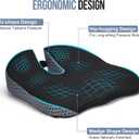 Car Seat Cushion Memory Foam Car Booster Seat Cushion for Adults Wedge Design for Driving Height & Comfort Breathable Mesh Seat Pad for Car Seats with Adjustable Straps