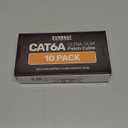 Everest Ultra Slim Cat6a Ethernet Patch Cables 0.5ft (10-Pack) White - 6 Inch 10GB Cat 6a Patch Cable - Bendable, Flexible & Thin Ethernet Cable - 32AWG 550MHZ Cat6a Cables - 100% Copper Wires