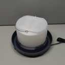 4.28L Heated Chicken Waterer - Winter Freeze-Proof Heated Poultry Waterer, 84W Hanging Chicken Water Heater with 4 Detachable Leg Support, Poultry Water Fountain for Chickens, DucksRound