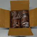 24 Pcs Curtain Rings with Clips Wooden 2.5 inch outer Dia for 1 inch Rod Pole, Window Shower Curtain Hooks, Wood Curtain Rod Wood Curtain Rings with eyelet, Drapery Rings.(24, 1.75 INCH INNER DIA)