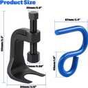 25112 Ball Joint Separator, Adjustable Ball Joint Puller with 2-3/8" Opening Range, Heavy Duty Ball Joint Removal Tool for Cars, Trucks & SUVs, with Lower Control Arm Prying Tool