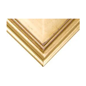 Creative Mark Plein Air Wooden Picture Frame - 8X8 Black - Professional Single Frame for Art Panels, Stretched Canvas, Pictures and More, Glass and Backing Not Included. Gold
