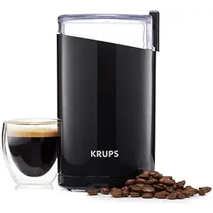 KRUPS 1500813248 203 Electric Spice and Coffee Grinder with Stainless Steel Blades AND KM202850 Simply Brew Compact Filter Drip Coffee Maker