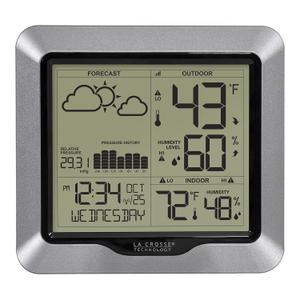 La Crosse Technology Advanced Wireless Weather Station: Dynamic Icons, Barometric Pressure, Atomic Time, Temperature/Humidity Gauge, Recording, Stylish Display, Fast Reception & Long Range (330 Feet)