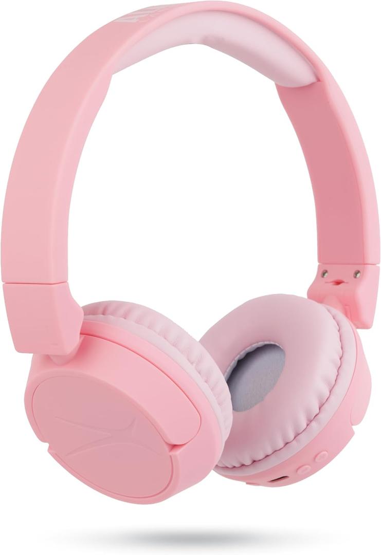 Altec Lansing - Kid Safe 2-in-1 Bluetooth Headphones, Safe Volume Limiting, Foldable Design, Enjoy Audio and Protect Your Child's Hearing (Pink) Altec Lansing - Kid Safe 2-in-1 Bluetooth Headphones, Safe Volume Limiting, Foldable Design, Enjoy Audio and Protect Your Child's Hearing (Pink)