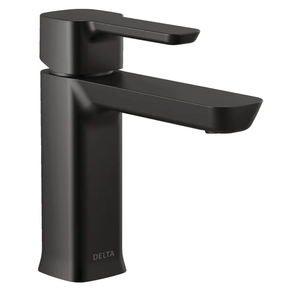 Delta 581LF-BLGPM-PP Modern Bathroom Faucet, 1.0 GPM Water Flow, Matte Black, 1.0