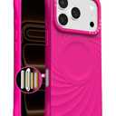 ORNARTO Vortuxe for iPhone 17 Pro Case 6.3" | 2X MIL-STD Protection | Camera Control Button | Compatible with MagSafe | Sleek Aesthetic Liquid Silicone Phone Cover | Hot Pink