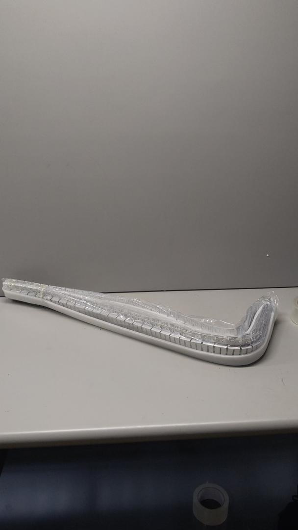Bendable LED Aluminum Profiles Frameless Invisible Embedded Arc Ceiling Drywall Channels Bending Linear Strip Light, 39x3 Inch 3 Pcs