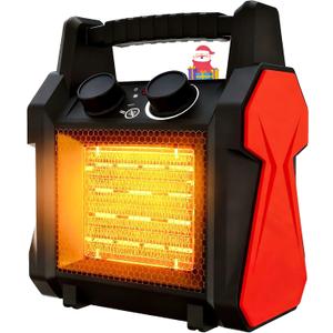 Outdoor Heaters for Patio, 1500W Garage Heater with Overheat Protection, 3S Fast Heating Electric Portable Electric Patio Heater, Greenhouse Heaters, Garage, Indoor Outdoor Use