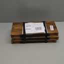 BAYKA Floating Shelves Bathroom for Wall  Shelf Over Toilet Farmhouse Rustic Wood for Bedroom, Kitchen, or Living Room Decor Organization Display Shelving  Rustic Brown, Set of 3 (15.7inches)