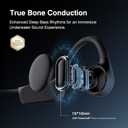 CXK Bone Conduction Headphones IPX8 Waterproof Swimming Headphones, Bluetooth 6.0 Open Ear Earbuds MP3 Mode with 32GB Memory, 12H Playtime, Underwater Wireless Headset Secure Fit for Running, Cycling