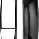 High Soar Black Door Mirror Heated with Turn Signal for Volvo VNL 670 780 630 730 860, VNM 200 430 630, VNX 300 Trucks, Left/Driver Side