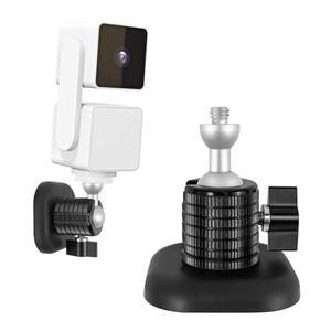 Powerful Magnetic Secured Camera Mount with 1/4" Thread fits for WYZE Cam 3,Blink XT2/3,360° Adjustment Camera Stand Base Attach to Smooth Metal Surface, Ideal for Cruise,RV,Carport Garage Security