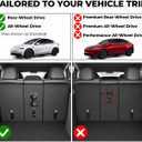 GALVAGNITE Cargo Mat for 2025 2026 2027 Tesla Model Y Juniper Standard | Integrated Cargo & Backrest Liner, Odorless TPE, All-Weather Protection, Folds with Rear Seats, Model Y Standard Accessories