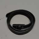 BC Belts Women's Thin Leather Belt Strap with Vintage Distressed Texture 1" Wide with Snaps (Medium (30-32), Black)