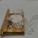 Wooden Baby Shower Crate Closet, Baby Shower Basket with 33.5" High Hanger Rack and Swing, DIY Baby Welcome Box with Handle, Easy Assembly Storage Crate for Pregnancy New Parent, Brown