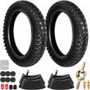 HIAORS 12.5x2.75 (12-1/2x2.75) Dirt Bike Tire and Inner Tube Compatible with Razor MX350 MX400 SX350 Dirt Rocket Bike X-Treme X-560 EZIP 750 500 Heavy Duty Electric Scooter Mini Pocket Bikes 2 Pack