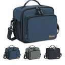 BALEINE Insulated Lunch Bag for Men Women, Leakproof Cooler Bag with Adjustable Shoulder Strap for Work Picnic, Lunch Box for Women Men (Small, Blue)