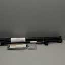 Reinforced 42 Extra Tall Retractable Baby Gates with Rods, Extends up to 60 Wide, Tall Retractable Dog Gate for Doorways Prevent Crawling Through Mesh Pet Gate Indoor Outdoor, Black