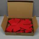 6 PCS Red Velvet Bows for Christmas Tree (9x12 Inches) - PVC Hanging Xmas Tree Decorations, Indoor Outdoor Xmas Decor for Home Party, Wreath, Fence, Fireplace & Stairs Railing (Red 1, 6 Pcs)