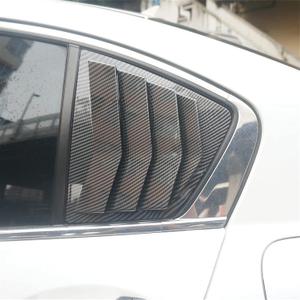 ZiWen 2X Sport Quarter Window Scoops Louvers for Honda Accord Sedan 2013 2014 2015 2016 2017 (Carbon Fiber Print)
