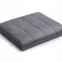 Gray Tranquility Sleep Rest Calm Weighted Blanket 39"x75"x18" ( Black ) Oeko Tex Standart 100