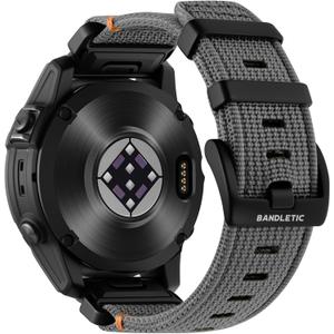 Bandletic Quick Fit 22mm Watch Band Compatible with Garmin Fenix 8 47mm Band - Tactical Strap for Fenix 7 6 Pro/5 Plus/Instinct 3 E 45mm 2/Forerunner 965/955/945 /Approach/Descent G2 G1/Quatix/Tactix8