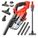 Cordless Handheld Vacuum Cleaner Compatible with Milwaukee 18V Battery,16000Pa Portable Shop Vacuum with 2 HEPA Filters & 4 Attachments, Lightweight Vacuum for Car, Home & Garage-Tool Only, No Battery
