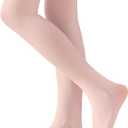 EPEIUS Ballet Tights for Girls 90D Footed Dance Tights Toddler Ultra Soft School Stockings Kids Leggings Large