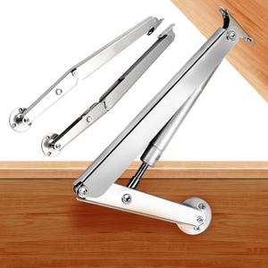2 Set 250N Lid Support Hinges for Toy Boxes, Heavy Duty Safety Slow Close Hinge for Toy Box Soft Lid Hinges for Wooden Box Trunk Bench Chest