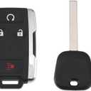 X AUTOHAUX M3N-32337100 315MHz Keyless Entry Remote Ignition Transponder Key Fob for Chevrolet Silverado for GMC Sierra 2014-2018 for GMC Canyon 2015-2021 4 Buttons 2pcs