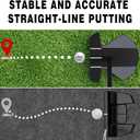 PGM Zero Torque Putter Golf Club for Men and Women Right Handed, High Forgiveness and Low Deviation Face Balanced Square to Square Putter, Right Hand, 34"