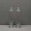 Glass Apothecary Jars Clear Elegant Decorative Buffet Jars Wedding Candy Organizer Storage Canisters Small Home Decor 2 Pcs