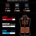 Venustas Women's Heated Vest with Battery, Up to 20HRS of Warmth, Winter Quilted Vest for Outdoor (Black)