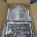 8" Black Dryer Vent Cover - 304 Stainless Steel Wall Cap, Screen and Damper
