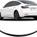 Spoiler Fit for Tesla Model 3 2017-2023, ABS Material OEM Original Rear Spoiler Wing Rear Trunk Lip, Matte Black Sporty Appearance Tesla Model 3 Accessories