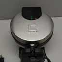 Chefman Rotating Belgian Waffle Maker, 180 Flip Iron w/ Non-Stick Plates, Adjustable Timer, Locking Lid, & Drip Plate, Space Saving Storage, Mess-Free Breakfast, Stainless Steel/Black