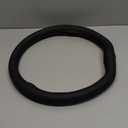 KAFEEK Steering Wheel Cover for Tesla Model 3/Y, Premium Leather Steering Wheel Cover 14-14 1/4 inch, Ultra-Thin, Breathable, Non-Slip, for Tesla Accessories, Black