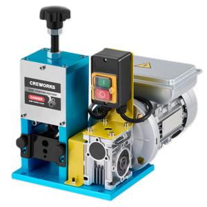 CREWORKS Electric Wire Stripper Machine, 1.5-25 mm Automatic Wire Stripping Machine, Wire Stripping Tool for 0.06"-1" Scrap Wire, 5 Channel Copper Wire Stripper Power Tool for Leftover Cable Recycling