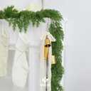 MEEDEE Ivory Velvet Ribbon 2 Inch Frayed Edge Silk Ribbons 2 Rolls 4 Yards Crinkle Crushed Ribbons Ivory Ribbon for Christmas Tree, Gift Wrapping, Holiday Decor, Wedding Favors