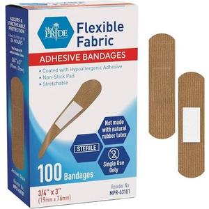 Med Pride Adhesive Bandages 100Pcs