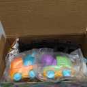 Funwee Steam Track Train Set for Toddlers, Magnetic Connection Train Toys w/Lights & Sounds, Electric Cartoon Choo Choo Train, Toy Train Christmas Birthday Gift for Toddlers 2 3 4 5+ Boy Girl (Blue)