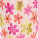 Slant Collections Celebration Stainless Steel Insulated Whiskey Tumbler Double Old Fashion Cocktail Cup with Slider Lid, 12-Ounce, Floral Pattern